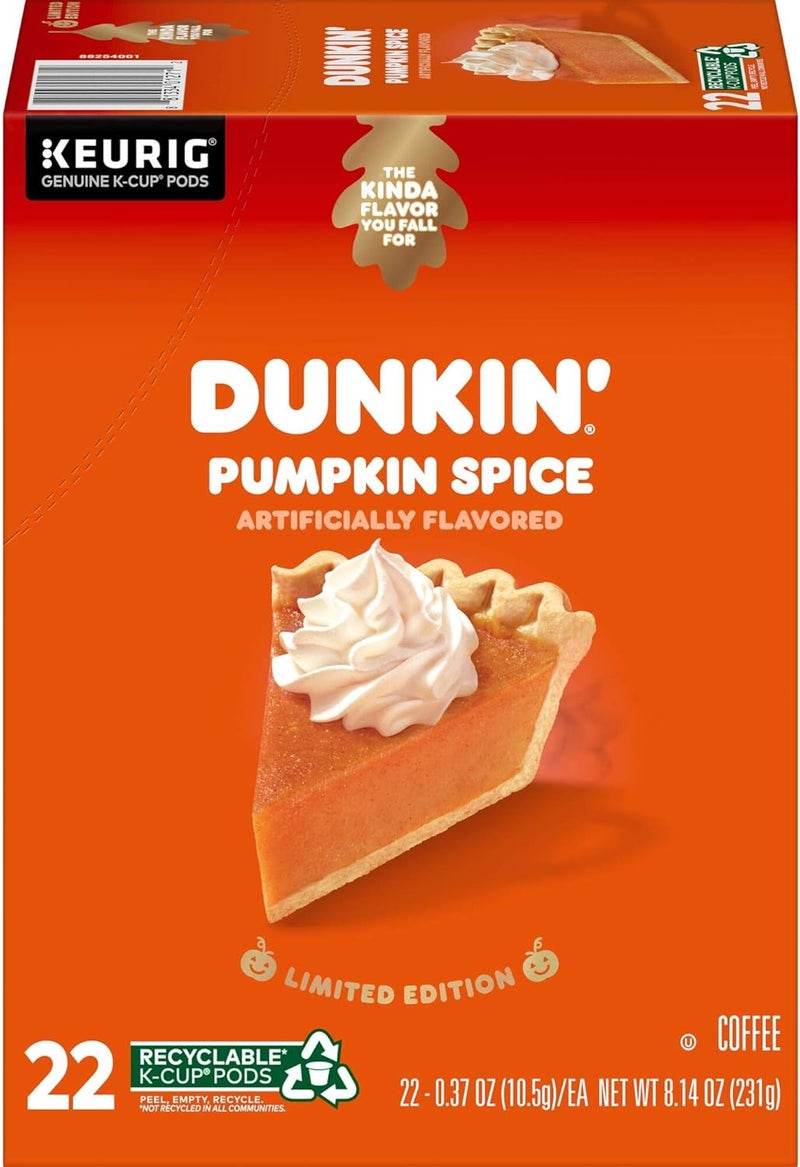 Dunkin' Pumpkin Spice Flavored Coffee K-Cup Pods - Image 3